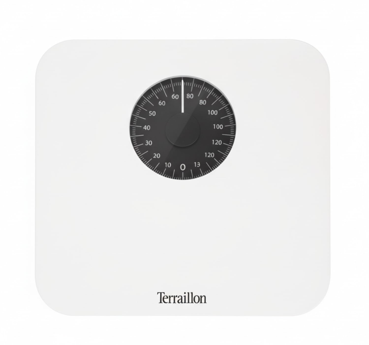 TERRAILLON NAUTIC Pèse-Personne Mécanique Grand Cadran Blanc 150kg Max Utilisé en Intérieur et Exterieur Fiabilité et Pr