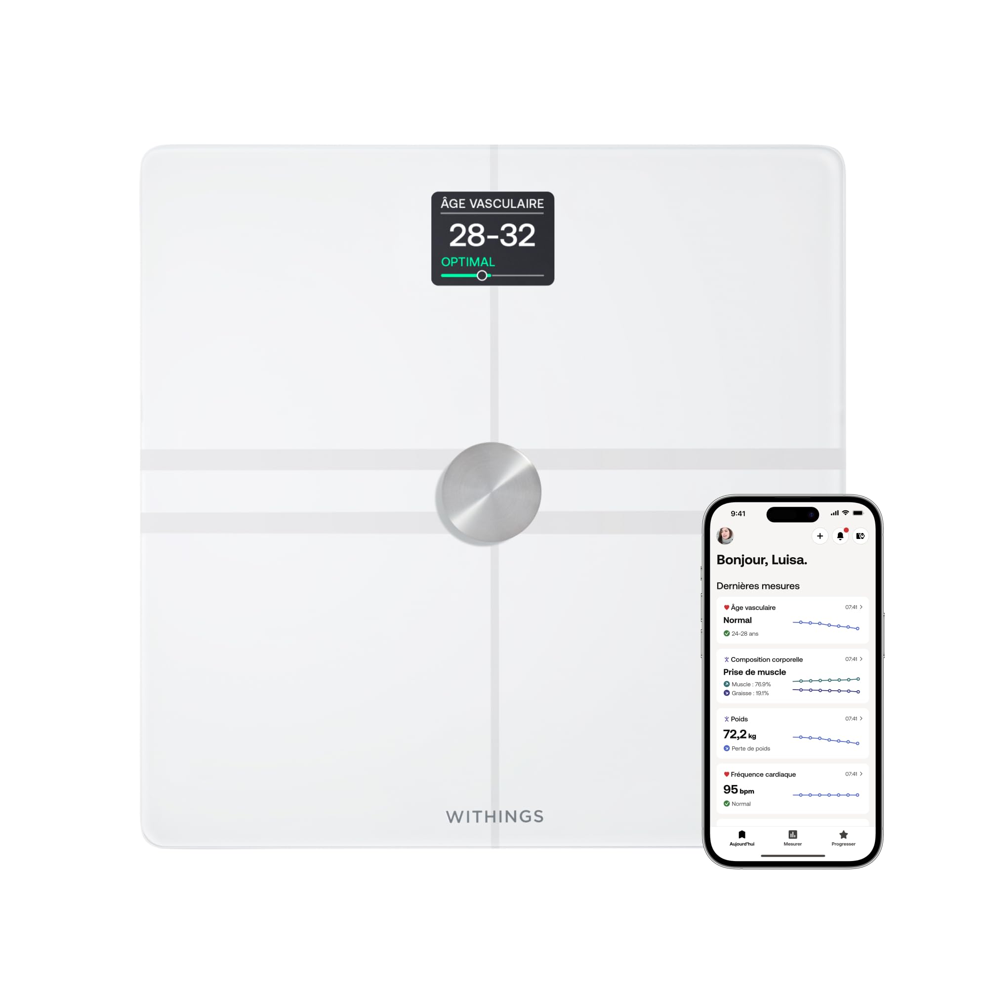 <think>
Okay, so I need to help optimize the product title for the WITHINGS Body Comp scale using the given formula. The