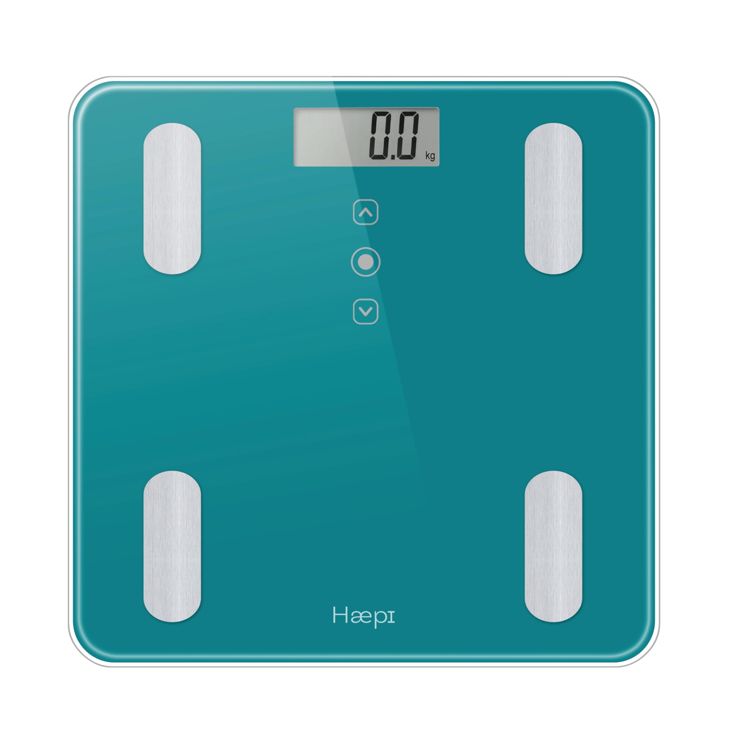 Haepi Pèse-Personnes Impédancemètre en Verre: Analyse Corporelle (Masse Grasse, Masse Osseuse, Masse Musculaire, Masse H
