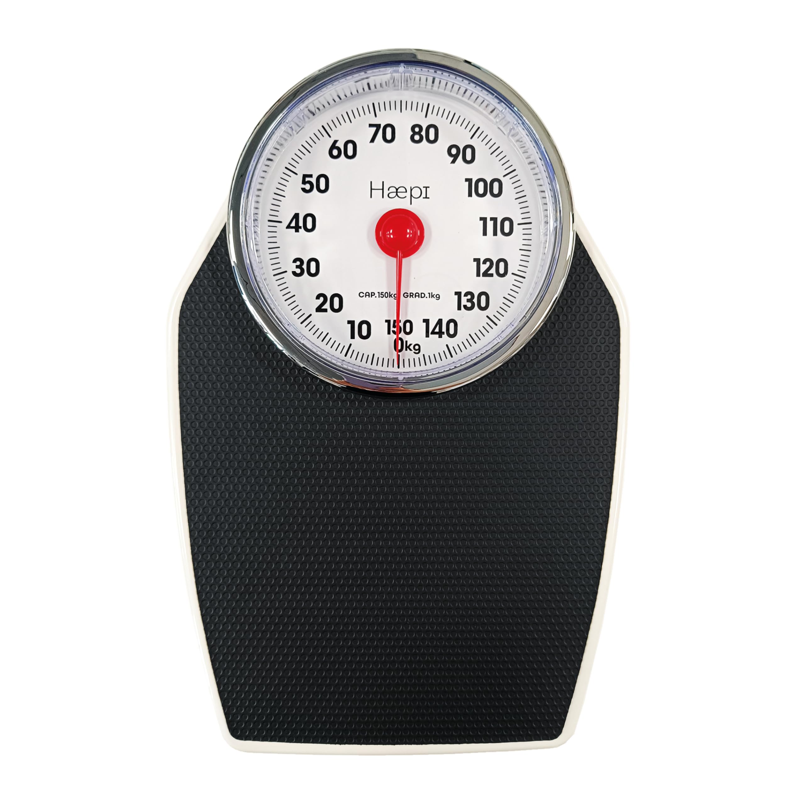 Balance pèse personne mécanique fiable et précise pour la salle de bain, grand plateau antidérapant, aiguille rouge faci